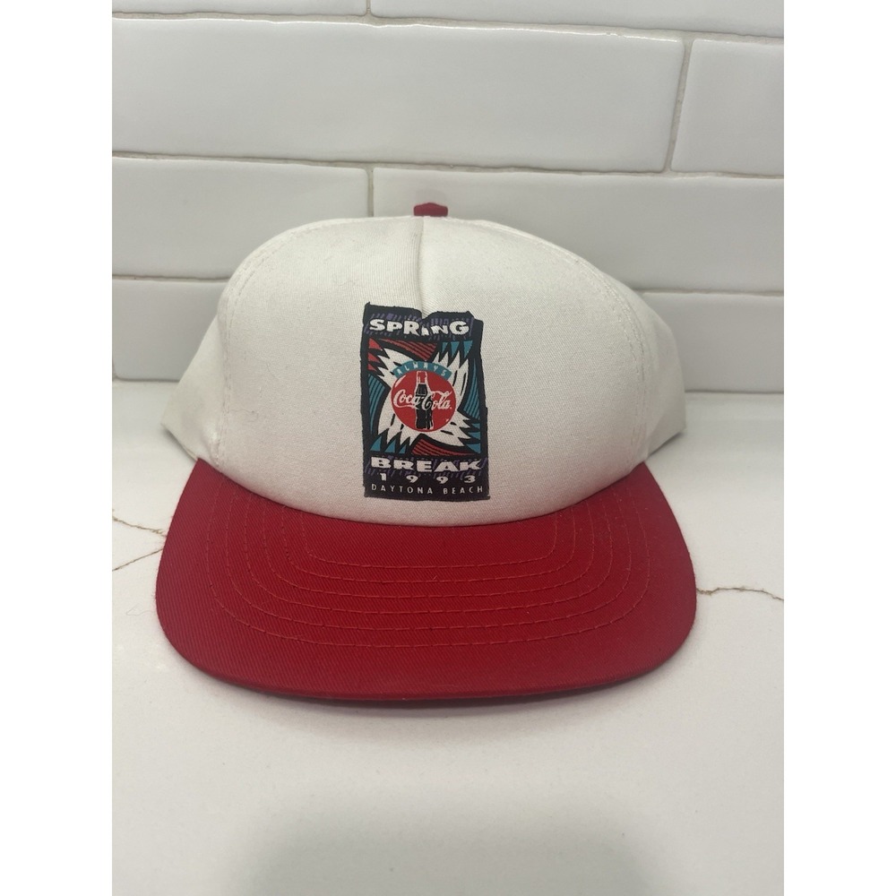 Vintage Coca Cola Spring Break Daytona Beach 1993 Hat Ball Cap Made In USA Rare